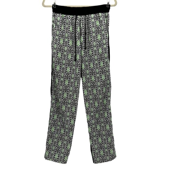 Kut From The Kloth Retro Boho White Black Drawstring Pants Womens Small - Picture 1 of 8